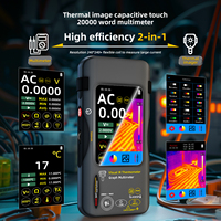 BSIDE SH7 2-in-1 Multimeter Digital Thermal Imaging Isi Ulang dengan Kamera IR dan Lensa Makro 750V AC/600V DC