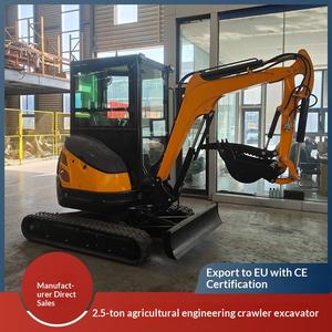 รถขุดตีนตะขาบ SOURCE Factory Ht25 แบบไม่มีหาง สำหรับงานเกษตรและสวนผลไม้ รถแบคโฮ 2.5 ตัน สำหรับงานวิศวกรรม - Product Image 1