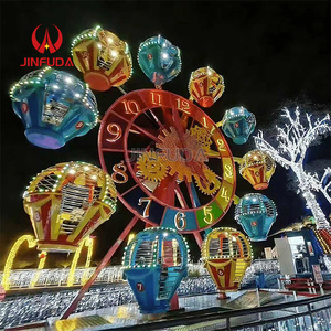 เครื่องเล่นชิงช้าสวรรค์หมุนขนาด 15 เมตร สำหรับใช้งานกลางแจ้ง โครงสร้างโลหะและไฟเบอร์กลาส รองรับผู้โดยสาร 40 คน รับน้ำหนักได้ 500 กิโลกรัม - Product Image 5