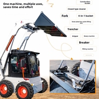 Chargeuse compacte robuste 80 CV avec hydraulique Bosch pour l'exploitation minière et la construction