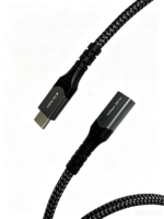 Câble d'extension USB-C 10 Gbps, charge rapide PD 100 W, 4K 60 Hz, USB 3.1 Gen2 Type-C mâle/femelle, pour ordinateur portable/téléphone/SSD, gaine tressée en nylon