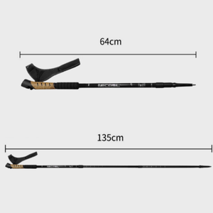 <span class=keywords><strong>Bastoncini</strong></span> da <span class=keywords><strong>Trekking</strong></span> Pronti per la Spedizione, Manico in Sughero, Alluminio Aeronautico, Telescopici in 3 Sezioni - Product Image 3