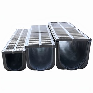 Canal de drenaje Hesun de HDPE 1000*250*250mm, fácil de instalar, económico, venta directa de fábrica, ampliamente utilizado - Product Image 1