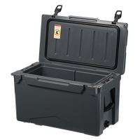 Glacière rigide portable 50 litres avec roues, écologique et moderne, très vendue, avec glace réutilisable pour le camping et les voyages