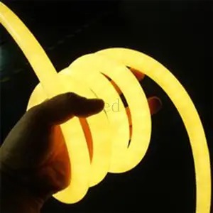 Круглый hello неоновый, лучший 360, индивидуальный цифровой разрезаемый плоский двухсторонний светодиодный гибкий неоновый свет 12 В 24 В мини-свет