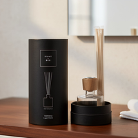 Diffuseur de roseaux en carton pour petites entreprises, cylindre de bougie parfumée de luxe avec boîte d'emballage
