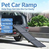 Rampe de voiture pliable pour chien, échelle antidérapante pour animaux de compagnie pour grands chiens, accessoire pour SUV et camion