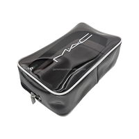 Étui cosmétique en PVC de Chine avec fermeture éclair, motif lettres, grande capacité, réutilisable et léger, design imperméable