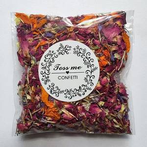 Confettis de pétales de rose naturelle séchés, pétales réels pour mariage, Saint-Valentin, décoration de fête, confettis de fleurs séchées - Product Image 2