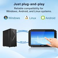 Monitor Táctil Industrial de Marco Abierto de 27' con 178° de Ángulo de Visión °   Ángulos de Visión Amplios y Tecnología Táctil Capacitiva PCAP de 10 Puntos G+G