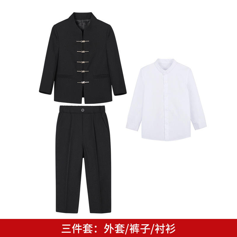 ชุด3ชิ้นสีดำ (เสื้อ + แจ็คเก็ต + กางเกง)