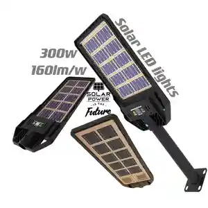새로운 디자인 양면 태양 전지 패널 300w 태양 광 조명 50w 100w 200w 300w 400w led 태양 광 가로등