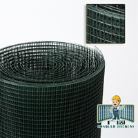 Clôture en treillis soudé de calibre 6, revêtement PVC vert, clôture de jardin en plastique, treillis soudé 2x2
