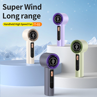 Ventilateur de poche rechargeable miniature T-02 blanc, pliable, fonctionnant sur batterie, pour la maison, la voiture et le camping en extérieur