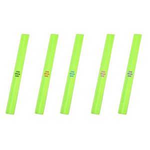 Bracelet Réfléchissant en PVC 2025 – Impression Intégrale Vert – Cadeau Promotionnel pour Soirées Nocturnes – Bracelet Slap en Vente - Product Image 2