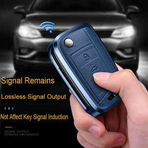 Portachiavi auto in alluminio per VW Volkswagen Golf 7 MK7 Tiguan MK2 per SEAT Ateca Leon FR 2 Ibiza per <span class=keywords><strong>Skoda</strong></span> <span class=keywords><strong>Octavia</strong></span> A7 <span class=keywords><strong>accessori</strong></span> - Product Image 6