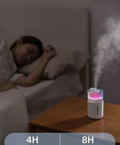 เครื่องเพิ่มความชื้นในอากาศแบบ USB พร้อมดอกไม้แห้งและไฟ LED สีสันสดใส ระบบพ่นละอองละเอียดแบบอัลตราโซนิก ทำงานเงียบ ปิดอัตโนมัติ ใช้ได้ทั้งในรถยนต์และที่บ้าน - Product Image 6