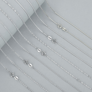 Catene JM Vintage in <span class=keywords><strong>argento</strong></span> 925 catene in <span class=keywords><strong>argento</strong></span> Sterling 925 di alta qualità per gioielli che fanno catene sottili per donne - Product Image 1