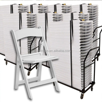 Ensemble de table et chaises pliantes en plastique blanc de 6 pieds de haute qualité pour 6 à 8 personnes, idéal pour les événements et les locations de fêtes de jardin