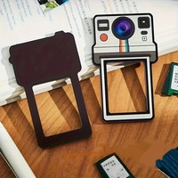 Autocollant magnétique rétro personnalisé pour réfrigérateur, mini-caméra, étanche, aimant de réfrigérateur facile à remplacer avec des photos pour la décoration intérieure