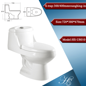 Inodoro de Cerámica Estilo Chino Oriental, Tamaño WC - Product Image 4