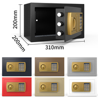 Caja Fuerte de Seguridad con Cerradura de Llave para Hoteles - Caja Fuerte Digital Electrónica Pequeña para Dinero