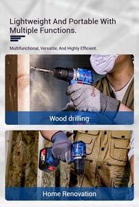 Taladro Inalámbrico DCJZ2060EM de 20V |   Baterías de Iones de Litio de 500W 2x 4.0Ah, 20+1 Ajustes de Torque, Grado Industrial y para Bricolaje, para Taladrar - Product Image 5