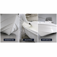 Bateau polyvalent 4,85 m, construction robuste à quille intégrée, coque longue durée de vie, 90 CV, 5 personnes, 450 kg, bateau utilitaire, pont spacieux