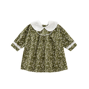 Abbigliamento per Bambini con Etichetta Privata, Nuovo <span class=keywords><strong>Outfit</strong></span> per Servizio Fotografico, Vestito alla Moda per Bambine con Colletto a Polo e Maniche Lunghe - Product Image 1