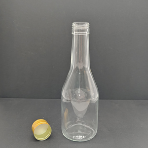 Round Clear Transparent Empty Champagne Cocktail Bottle <strong>Manufacturers</strong> Glass Wine Bottles with Screw Cap 250/350/500ml/750ml - Product Image 4