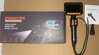 Cámara Endoscópica Articulada de 360 Grados, Pantalla IPS de 5 Pulgadas, Boroscopio Industrial de 6.25mm, Cámara de Inspección Impermeable IP67 1080P
