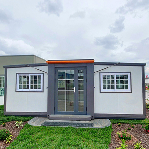 Maison conteneur préfabriquée de luxe en gros, mobile, pliable et extensible, de 40 et 20 pieds, en panneaux sandwich, pour bureaux, logements et ateliers - Product Image 1