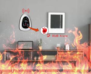 Detector inteligente de humo y monóxido de carbono, analizador de gas LCD, WiFi, CO, batería, 10 años de fábrica, OEM, 5 en 1 - Product Image 5