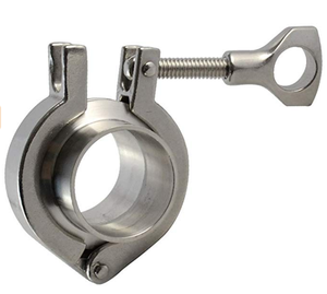 Cấp thực phẩm thép không gỉ Phụ kiện vệ sinh tri-kẹp mặt bích Hàn ferrule <span class=keywords><strong>Adapter</strong></span> thấp mịn giả mạo chống ăn mòn Sight - Product Image 3