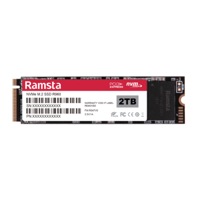 Ramsta R960 SSD NVMe4.0 PCIe4.0 Internal Solid State Drive 512GB 1TB 2TB, 5000MB/s High Speed for Gaming Laptop Wholesale