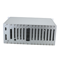 Boîtier de contrôle en aluminium anodisé argenté 4U à profondeur réduite, châssis de serveur, support de montage en rack, boîtier de stockage IP54, OEM ODM personnalisé