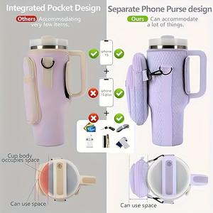 For Stanley 40oz Ice <b>Cup</b> Bottle DIY Printed with Portable Strap Exclusively for New Protective <b>Cup</b> <b>Cover</b> - Product Image 2