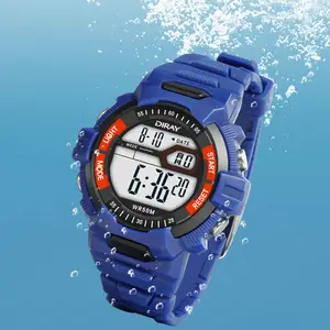 Popular Digital Children Waterproof Custom LOGO Wrist Watches Girl Luminous Alarm Band