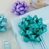 Glitter Grosgrain <b>Ribbon</b> Bows Assorted Colors Metallic Blend Holiday Gift Packaging Decorations 100% Polyester Custom Logo - Product Image 5