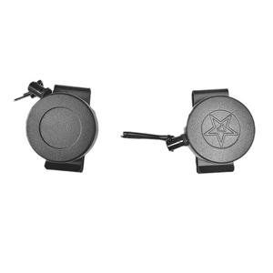 Custom Logo Matte Black Heavy Duty Aluminum Alloy Retractable <b>Key</b> Reel 360 Rotating Design <b>Belt</b> <b>Clip</b> Spring Hooks - Product Image 1