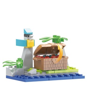 COGO 3 en 1 Développement Éducatif 260 pcs Bateau Pirate Crâne Château Modèle 3D Building Block Jouets - Product Image 5