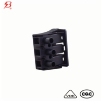 Connecteur mâle BELEKS 250V 16A, 3 broches, boîtier en nylon PA66, contacts en alliage de cuivre, réutilisable pour le câblage domestique et industriel LED