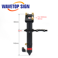 Tête de laser CO2 WaveTopSign pour lentille de diamètre 20 mm FL 50,8/63,5 mm, miroir D25 mm pour machine de découpe laser