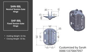 Safetech Bản Lề Cửa Khóa Cổng Truyền Động Bằng Thép Mạ Kẽm Khóa Cổng Đi Bộ Dừng Cổng - Product Image 5