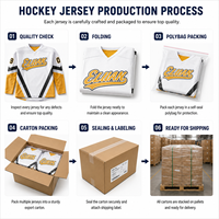 Maillot de hockey sur glace brodé sur mesure pour les équipes de club adultes et jeunes, compétitions d'équipes et utilisation en match, commandes en gros et en lot pour les équipes