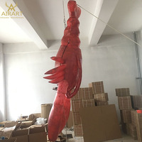 Homard gonflable géant de 3 m, écrevisse gonflable, crevettes gonflables, créatures marines à vendre