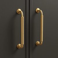 Poignée de meuble d'armoire de quincaillerie de haute qualité pour portes de cuisine et d'armoire Zinc et alliage de luxe pour tiroirs à prix économique