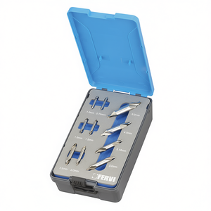 Juego de brocas de centrado Fervi de 0,75 mm a 5,0 mm, brocas de precisión para trabajar metal y madera - Product Image 2