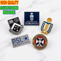 Badge personnalisé en émail : Broche en métal avec logo de l'écusson de l'université ou du collège pour les étudiants et les anciens étudiants de NUS, UCL, Caltech, ETH, Cambridge – Cadeau idéal