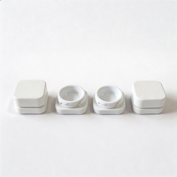 Oferta Especial: Tarro Cuadrado de Vidrio Blanco de 5g/9g para Concentrados y Cremas con Tapa CR, Botella de Almacenamiento de Vidrio con Tapa a Prueba de Niños